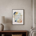 Allama Iqbal quote wall art: "Elevate yourself so high that God asks you, what is your will"