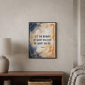 Rumi quote wall art: "Let the beauty of what you love be what you do"
