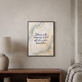 Rumi quote wall art: "Silence is the language of God"