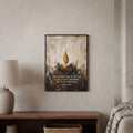 Allama Iqbal quote wall art: "The ultimate aim of the ego is to be something"