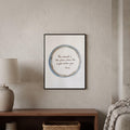 Rumi quote wall art: "The wound is the place where the Light enters you"