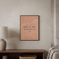 Rumi quote wall art: "What you seek is seeking you"