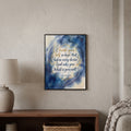 Allama Iqbal quote wall art: "Elevate your Self so high that God asks you, what is your will", 15×20 in size