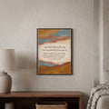 Islamic Quote wall art: "Sell your worldly life for your afterlife, and gain both", 15×20 in size