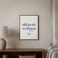 Rumi quote wall art: "What you seek is seeking you", 15×20 in size