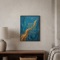 Allama Iqbal quote wall art: "Nations are born in the hearts of poets", 15×20 in size